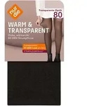 NUR DIE Damen Feinstrumpfhose Warm & Transparent 80 DEN - schwarz - 40|41|42|43|44
