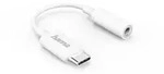 HAMA Aux-Adapter USB-C &ndash; 3,5-mm-Klinke-Buchse, Wei&szlig; - wei&szlig;