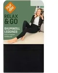 NUR DIE Damen Leggings Baumwolle 100 DEN - schwarz - 40|41|42|43|44