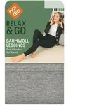 NUR DIE Damen Leggings Baumwolle 100 DEN - grau - 38|39|40