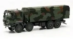 HERPA 746922 1:87 IVECO TRAKKER 8X8 GESCH&Uuml;TZT PRITSCHEN-LKW, FLECKTARNDESIGN