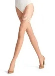 FALKE Damen Halterlose Str&uuml;mpfe Pure Matt 20 DEN - hautfarben - US 8,5|US 9