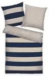 Tom Tailor Bettw&auml;sche Renforce 80x80cm, 135x200cm - blau|beige - 80x80/135x200cm