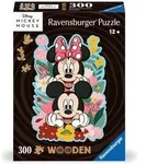 Ravensburger WOODEN Puzzle 12000762 - Mickey & Minnie - 300 Teile