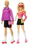 Barbie Fashionistas Set mit 2 Puppen und 6 Accessoires, Thema Rollschuhe, 65.