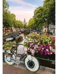 Ravensburger Puzzle 12000780 - Fahrrad und Blumen in Amsterdam - 1000 Teile Puzzle