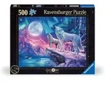 Ravensburger Puzzle Erwachsenenpuzzle 500 Teile - Wolf im Nordlicht
