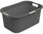 rotho W&auml;schekorb COUNTRY 40l - anthrazit