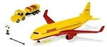 SIKU 1702 DHL Frachtflugzeug mit Zubeh&ouml;r