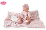 Antonio Juan Mu&ntilde;ecas Puppe Neugeborene Mia macht Pipi mit Decke