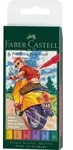 FABER-CASTELL Tuschestift Pitt Artist Pen B colour 6er Set