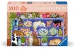 Ravensburger Puzzle 12001367 - Katzen im Regal - Puzzle f&uuml;r &auml;ltere Menschen und