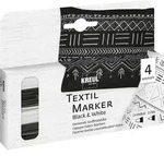 KREUL Textil Marker Opak 4er Set Black & White