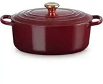 Le Creuset Ovaler Br&auml;ter Signature 29cm - rot