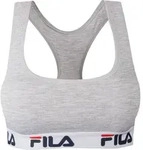 FILA Damen BH Elastisch mit Logo - grau