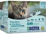 BOZITA Katzennassfutter H&auml;ppchen in Sauce mit Fisch & Fleisch Multibox