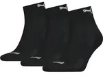PUMA Unisex Kurzsocken Cushioned Quarter 3er Pack - schwarz - 35|36|37|38