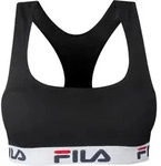 FILA Damen BH Elastisch mit Logo - schwarz