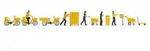 NOCH 16265 H0 Figuren-Themenwelt &bdquo;Post&rdquo;