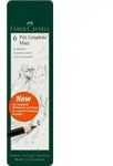 FABER-CASTELL Bleistift Pitt Graphite Matt 6er Etui