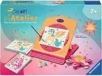 Ravensburger CreArt, Malen nach Zahlen - Neon Atelier Einhorn