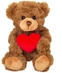 Teddy-Hermann - Teddy mit Herz braun 20 cm