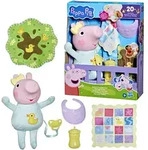 Hasbro - Peppa Pig Grunz und Kuschel Evie interaktive Babypuppe