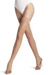 FALKE Damen Halterlose Str&uuml;mpfe Shelina 12 DEN - beige - US 10,5|US 11