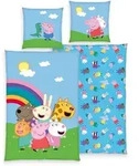 Peppa Pig Kinderbettw&auml;sche 80x80cm, 135x200cm - mehrfarbig - 80x80/135x200cm