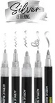 ONLINE Silver Lettering-Set Acrylmarker Etui