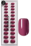 DOONAILS Soft Gel Press Ons Bubblegum Short Square - rot