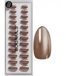 DOONAILS Glazed Chocolate Short Almond Soft Gel Press Ons - braun