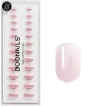 DOONAILS Soft Gel Press Ons Short Square Jetset Extra - rosa