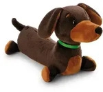 NICI Kuscheltier Dackel liegend 27cm - braun