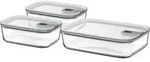 MEPAL Set Glas-Frischhaltedose EasyClip 3-tlg. - gr&uuml;n