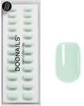 DOONAILS Soft Gel Press Ons Short Square Cute Cucumber - gr&uuml;n