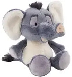 NICI Kuscheltier Elefant El-Flora schlenkernd 25cm GREEN - grau