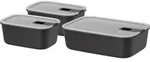 MEPAL Set Frischhaltedose EasyClip 3-tlg. - schwarz