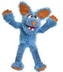 Living Puppets Klein Schlawenski der blaue Kojote Handpuppe 44 cm