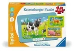 Ravensburger tiptoi Puzzle 00229 - 3 erste Puzzles: Bauernhoftiere, niedliche