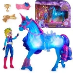 Unicorn Academy - Train and Glow River mit Isabel Set, ca 12 cm Originalfiguren zur