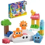 MEGA BLOKS Fisher-Price Schlummerwald-Nachtlicht sensorisches Blockspielzeug (30