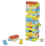 Goki Geschicklichkeitsspiel Wackelturm mit Tiermotiven