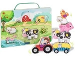 Ravensburger Play+ Magnetisches Holz-Z&auml;hl-Puzzle: Bauernhof - ab 12 Monate