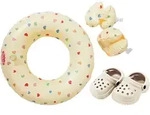 Heless - Puppen-Schwimmset ''Herz Konfetti'' mit Schwimmring, Schwimmfl&uuml;geln...