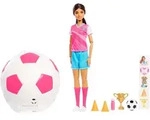 Barbie Team Barbie Roll & Reveal Fu&szlig;ballspielerin-Puppe und Zubeh&ouml;rteile mit
