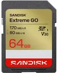 SANDISK SDXC Extreme 64GB (170/80 MB/s R/W) + 1 Jahr RescuePRO Deluxe