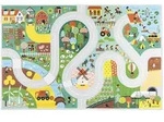 JANOD Spielteppich &bdquo;Auf dem Land&ldquo; &ndash; Fantasievolles Rollenspiel und Lernspa&szlig; ab