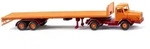 WIKING 055409 1:87 Faun F610 Flachpritschensattelzug gelborange