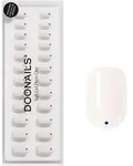 DOONAILS Soft Gel Press Ons Blue Dots Extra Short Square - wei&szlig;|blau